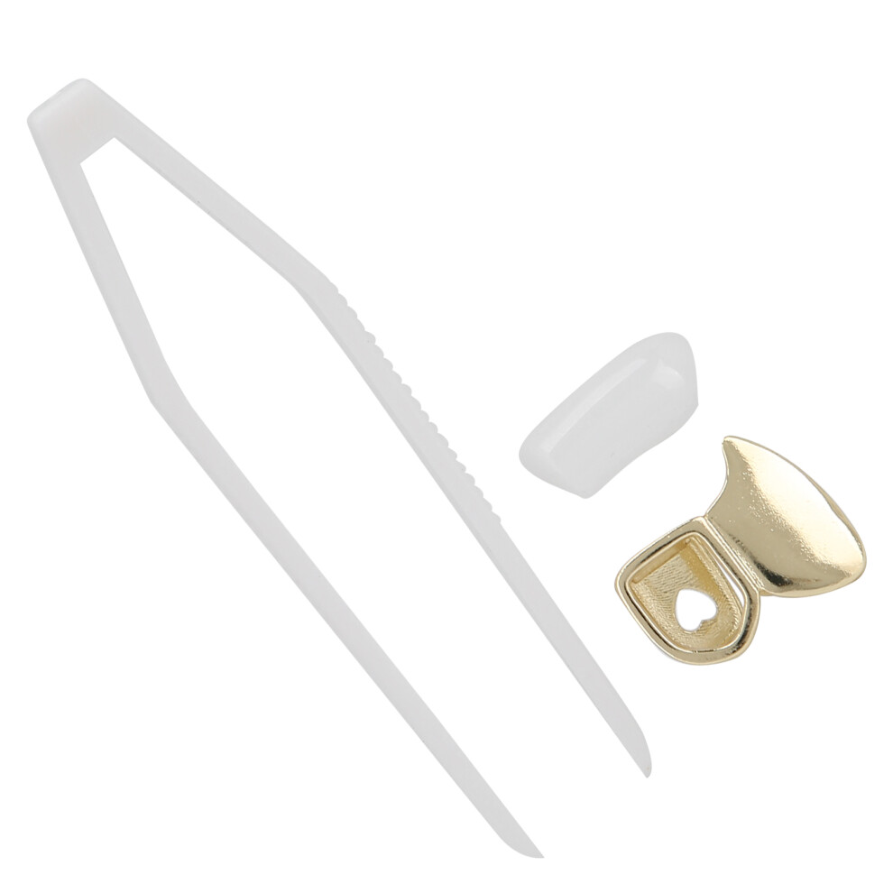 Brass Hollow Hip Hop False Tooth Halloween Costume Accessory Model XHYT1053