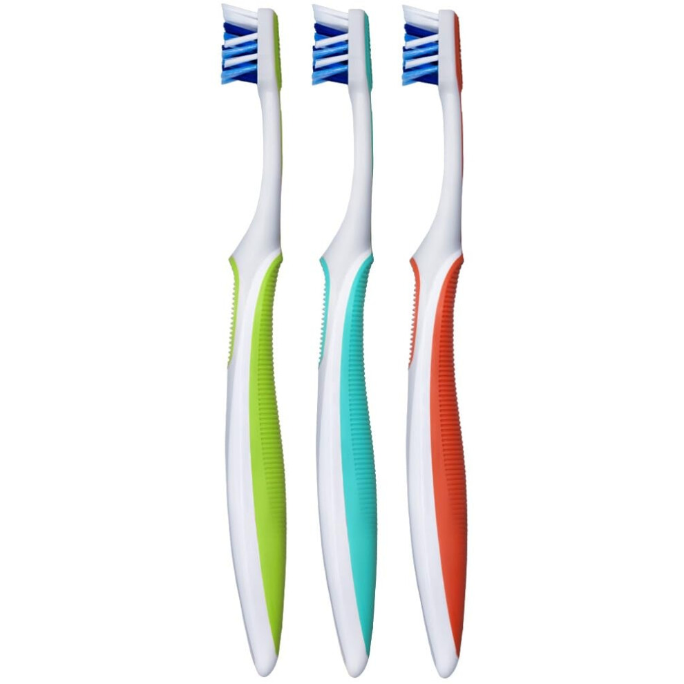 Oral-B Cross-Action Toothbrush, Bristles Compact Head Pro, Soft - 3 Pack