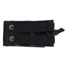 Doppel-Kartuschen-Tasche 14x7,5x2,5cm 1000D Nylon Dunkles Nachtschwarz-Tarnmuster