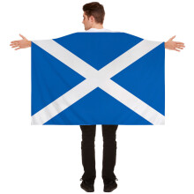 (90*150cm (sleeves and hat style), Scotland) 2026 Unisex National Flag Body Cape, Sports Fan Wearable Shawl Flag for All Countries