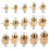 760Pcs Thread Inserts M2 M2.5 M3 M4 M5 M6 Metric Female Thread Brass Knurled Threaded Embedment Nuts Assortment Kit 2