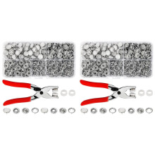 Pearl Snaps for Fabric Snap Pliers, Metal Snap Button Kit for Clothing, Shirts, Onesie, Romper,240 Set