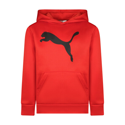 Puma PUMA Jungen Core Pack Fleece Pullover Hoodie, Rot, Mittel