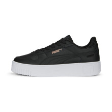 PUMA Women's Carina Street Sneaker, Puma Black Puma Black Rose Gold Puma White, 8 UK
