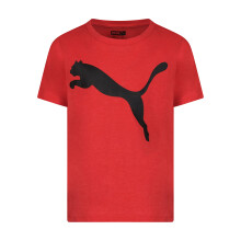 Puma Drenge Big Cat Logo T-Shirt, High Risk Red Heather, 4