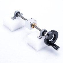 T8 Lead Screw 8mm with Brass Nut 200mm Set for 3D Printer and CNC, Precise Linear Motion, Durable Stainless Construction