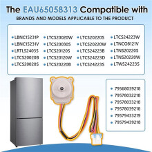 4X EAU65058313 Refrigerator Evapoartor Fan Motor for Freezer Replace EAU63103001 AP7178307 PS16662420 DC12V