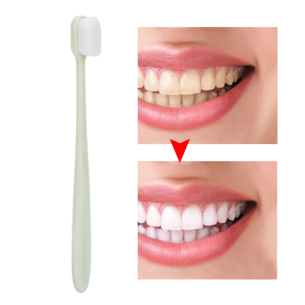 Green Soft Bristle Vert Toothbrush For Adults & Children Whitening & Comfort