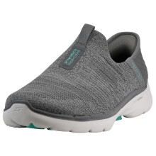 Skechers Zapatillas Slip Ins para Mujer: Go Walk 6 Fabulous View, Gris, 8 W
