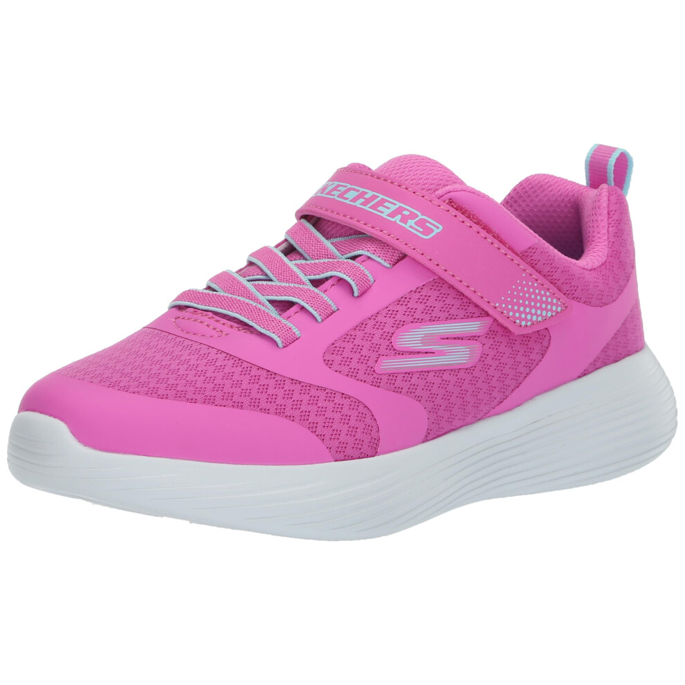 Skechers Girls' Go Run 400 V2, Pink/Aqua, 4 Big Kid