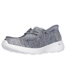 Skechers Mujeres Zapatillas Slip-Ins Go Walk Joy Moc Toe, Gris, 8 Anchas