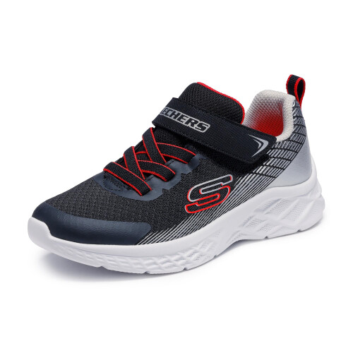 Skechers Skechers Scarpe Sneakers Microspec Ii per Bambini, Nero/Argento, 11.5
