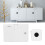 Smart Biometric Drawer Lock White 0.5 Seconds Fast Unlock Embedded Security 2
