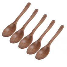 5Pcs Wenge Wooden Measuring Spoons Set Durable Heat-Resistant Home Gift
