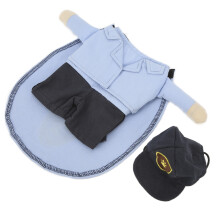 Haustier-Mail-Trägerkostüm für kleine Hunde & Katzen, aus weichem Polyester, mit Mütze