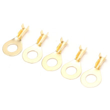 100Pcs Brass Lug Ring Terminals M6 6.2mm Cold Pressed Cable Crimp