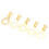 100Pcs Brass Lug Ring Terminals M6 6.2mm Cold Pressed Cable Crimp 1
