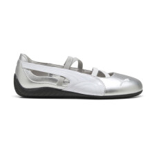 PUMA Speedcat Ballet Metálico WNS, Plata/Puma Blanco, 7 US