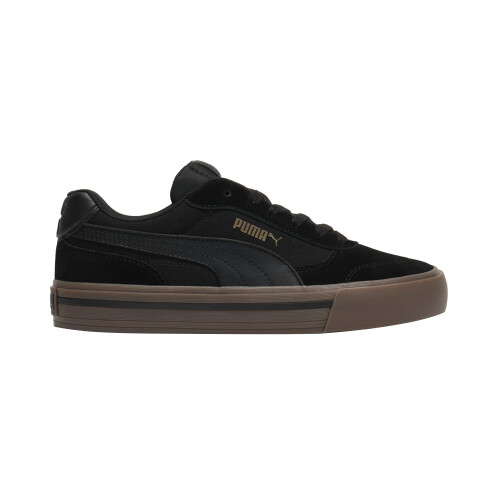 Puma Puma Herre Court Classic Vulc Sko Sort/Guld 9 Medium