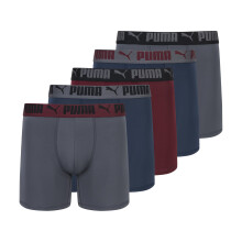 PUMA Bóxer de Rendimiento para Hombre, Paquete de 5, Rojo, X-Large