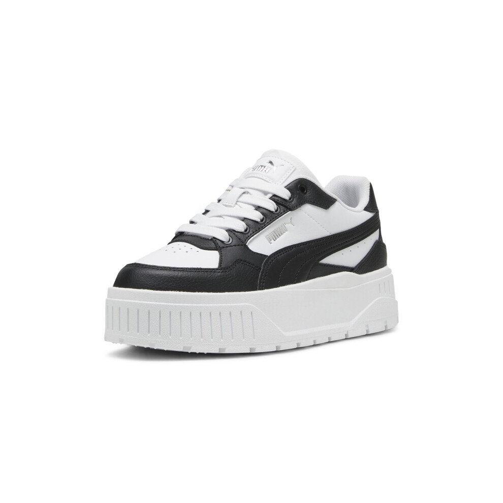 Puma Women's Karmen Ii Idol Sneaker, White- Black- Silver, 10