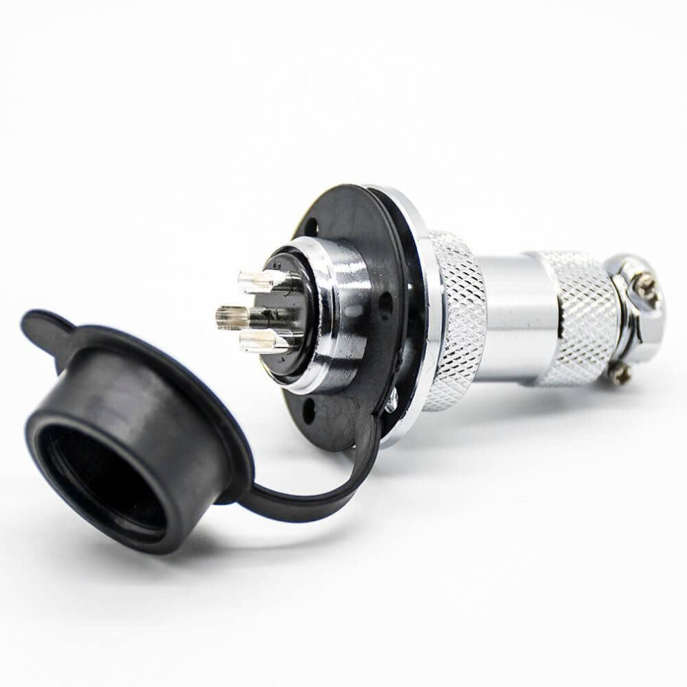 10Pcs Gx20 3 Pin Circular Connector Set, Male To Female Plug Socket With Secure Threaded Mount 9092120265040