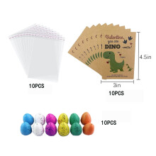 Dinosaur Hatching Eggs Set 4pcs Random Colors