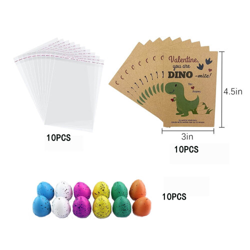 Dinosaur Hatching Eggs Set 4pcs Random Colors