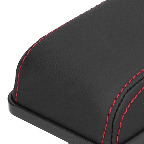 Adjustable Car Armrest Pad Black/Red Edge, AntiFatigue Support 2