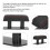 Adjustable Car Armrest Pad Black/Red Edge, AntiFatigue Support 4