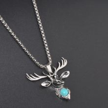 Trendy Titanium Steel Hexagram Pendant Necklace - Minimalist Hip-Hop Style for Men and Women