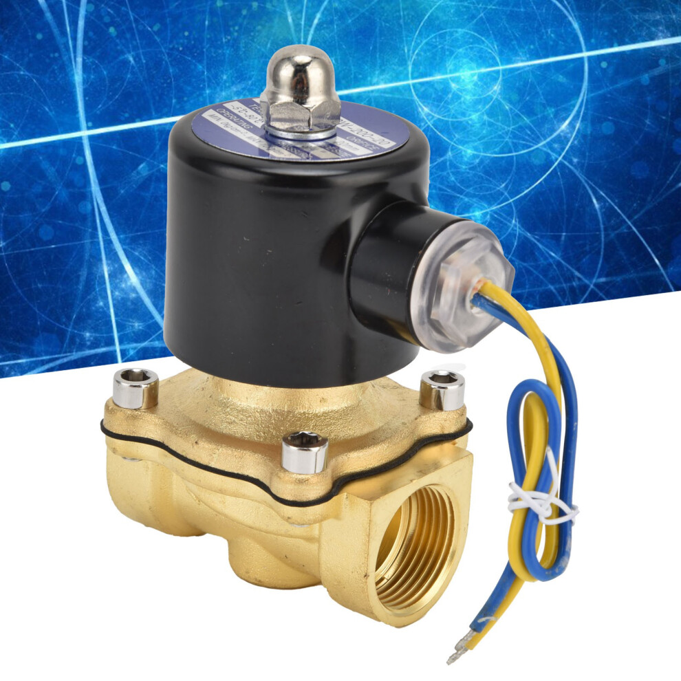 2W-200-20 Brass G3/4In Solenoid Valve Normally Closed 20Mm Electric 8721391450602