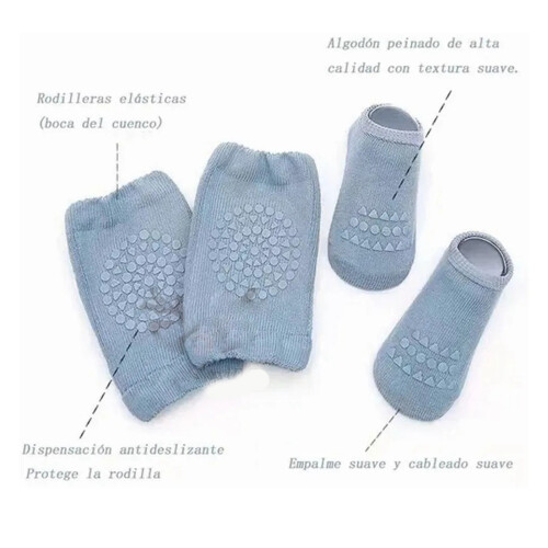 Infant Knee Protector Socks Combed Cotton 2