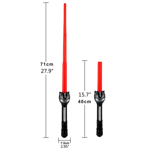 LED-Leuchtschwert mit Sound einziehbar 1