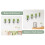 Conteneur mural pour plantes, lot de 2, avec support pour 2