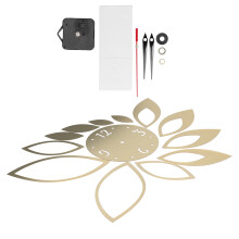 DIY Modern Gold Wall Clock Stickers, 15x15cm, Home Decor