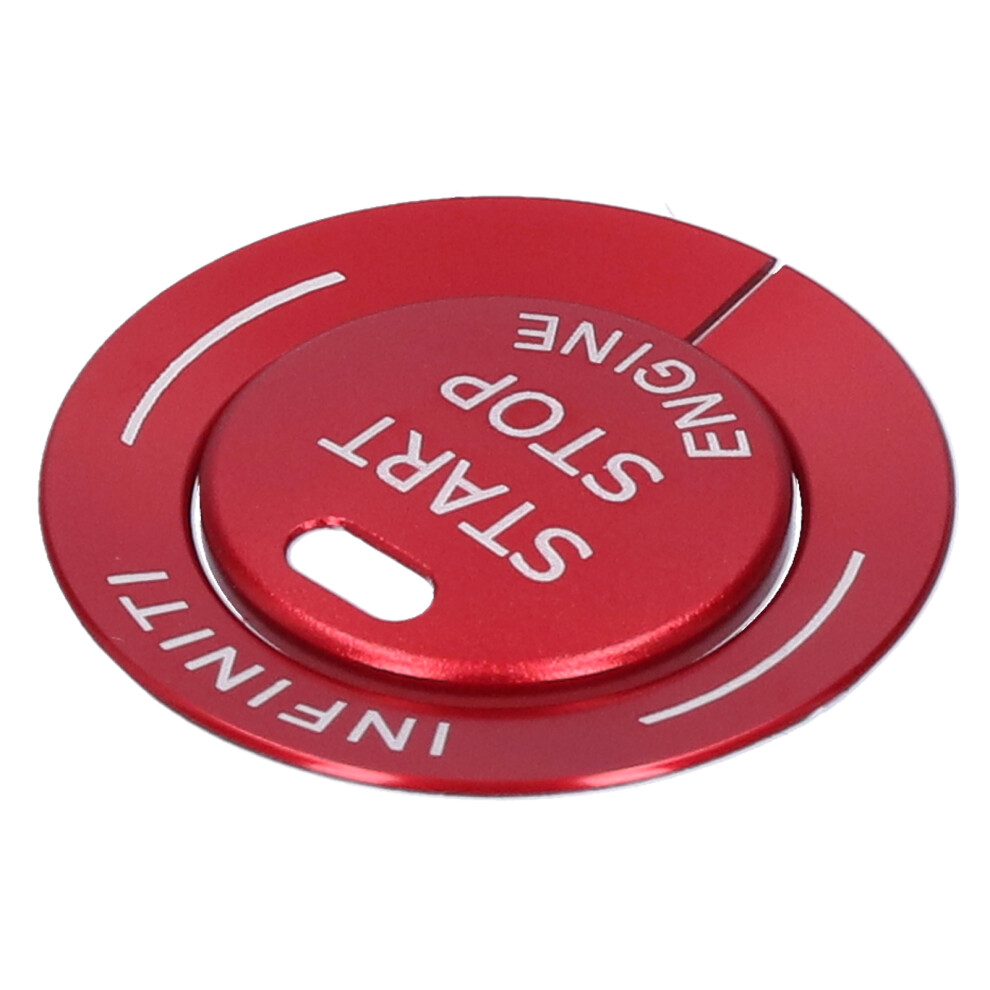 Infiniti Q50/Qx60 Aluminum Alloy Engine Start Stop Button Cover In Finish Red 8441391451613