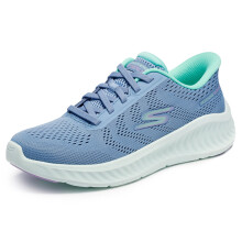 Zapatillas Skechers Go Walk Now Hands Free Slip-Ins para Mujer, Azul/Verde, 5.5