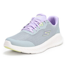 Skechers Women's Go Walk Now Narissa Sneaker, Grigio/Lavanda, 9