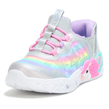 Zapatillas Skechers Niñas Unicornio Charmer, Plateado/Multi, 5 Infantil