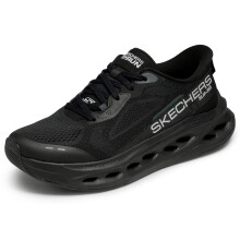 Skechers Homme Max Cushioning Glide-Step - Baskets Noires Slip-Ins, Uk 7 (Us 8)