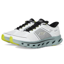 Skechers Uomo Go Walk Glide Step 2.0 Zalor Scarpe Sneaker Slip-Ins, Bianco/Nero, 10