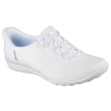 Zapatillas Skechers Breathe Easy - Knitty Waves Slip-Ins, Blancas, 8