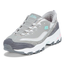 Skechers Mujeres D'Lites Slip-INS Gris Rosa Claro 5.5 Medio