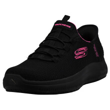 Zapatillas Skechers Slip-Ins para Mujer: Summits Sr - Enslee, Negro/Rosa, 7.5 M