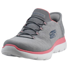 Skechers Dames Hands Free Summits Dazzling Haze, Grijs/Roze, 6.5 W US