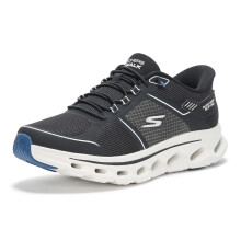 Skechers Mænds Go Walk Glide Step 2.0 Zalor Hands Free Slip-Ins Sko, Sort/Hvid, 11