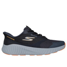 Zapatillas Skechers Go Run Now Starfuse Slip-Ins para Hombre, Negro/Gris, 7