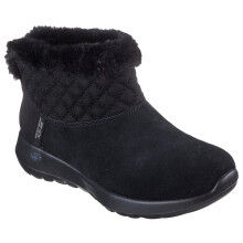 Skechers Dames On-The-Go Joy-Snow Day Enkelboot, Zwart/Zwart, 8