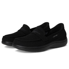 Skechers, Mujer, Slip-ins Radiant sin manos - Bonnie, Negro/Negro, 6, B - Medio